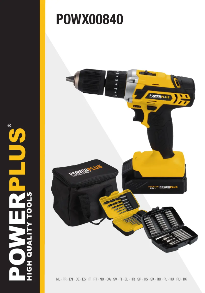 Image de la première page du manuel de l'appareil POWX00840