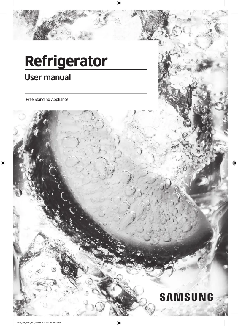 Page n°1 - Manuel utilisateur Samsung RF48A4000B4