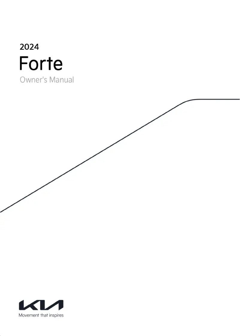 Page 1 de la notice Manuel utilisateur Kia Forte (2024)