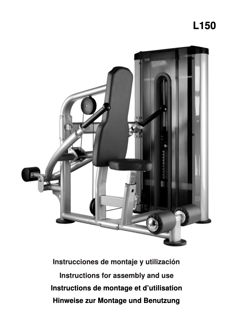 Image de la première page du manuel de l'appareil L150