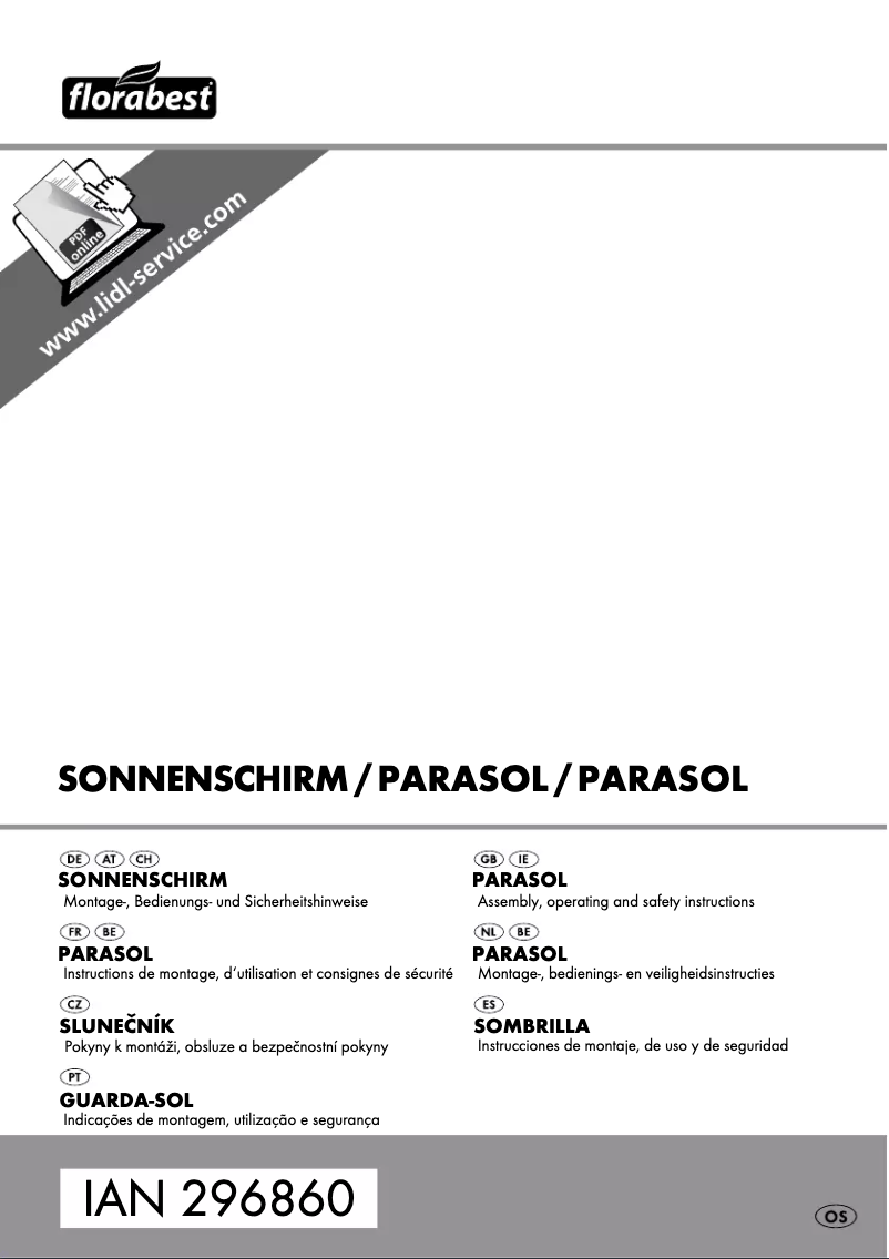 Page n°1 - Manuel utilisateur Florabest IAN 306222