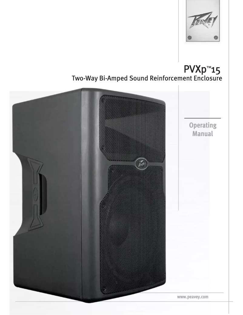 Página 1 del manual Manual de usuario Peavey PVXp 15 Bluetooth