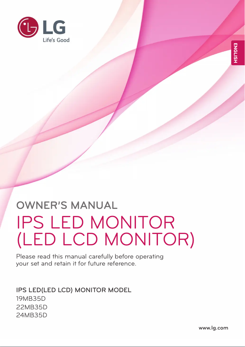 Página 1 del manual Manual de usuario LG 22MB35D