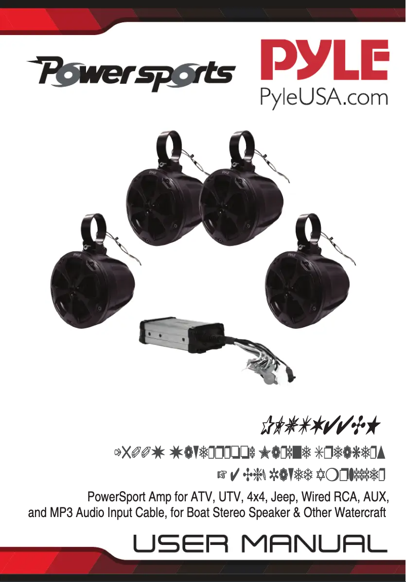 Page 1 de la notice Manuel utilisateur Pyle PLUTV44CH