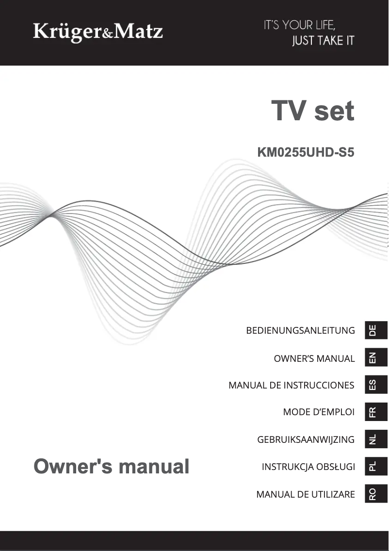 Image de la première page du manuel de l'appareil KM0255UHD-S5