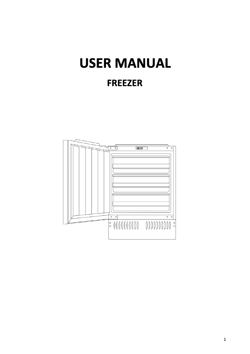 Page 1 de la notice Manuel utilisateur Candy CFU 135 NE/N