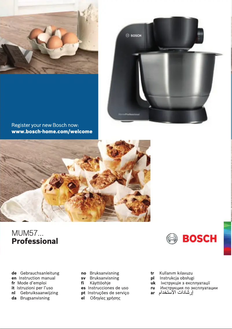 Page 1 of the manual User Manual Bosch MUM57B22