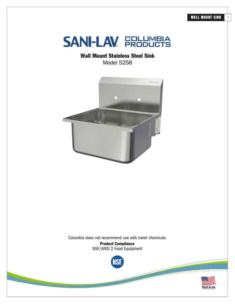 Imagen de la primera página del manual del dispositivo 5258