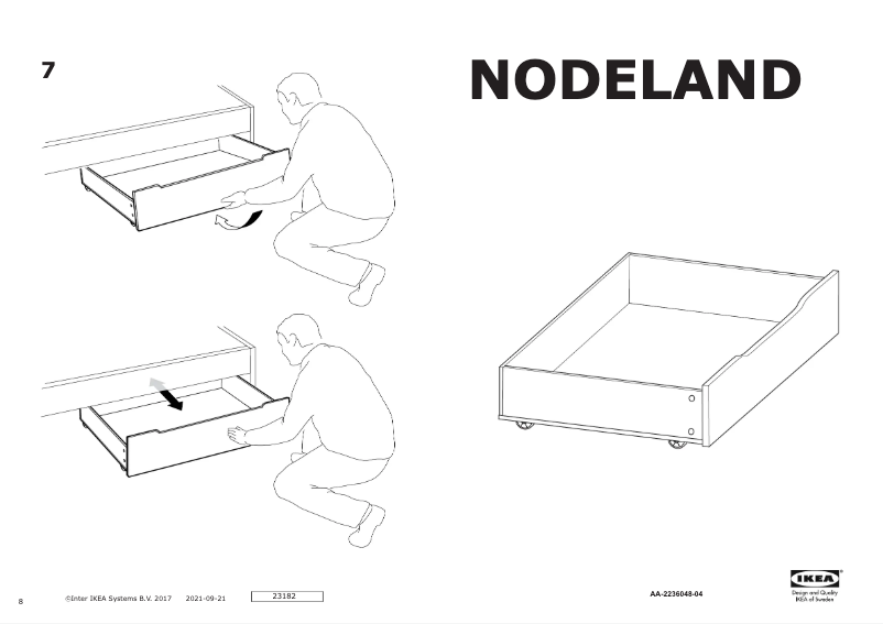 Página 1 del manual Manual de usuario Ikea NODELAND 204.962.74