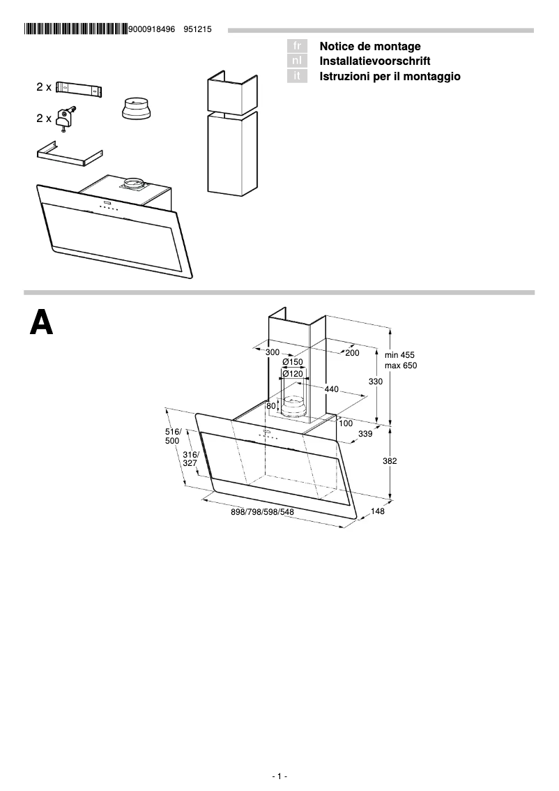 Page n°1 - Guide d'installation Siemens LC86KB670