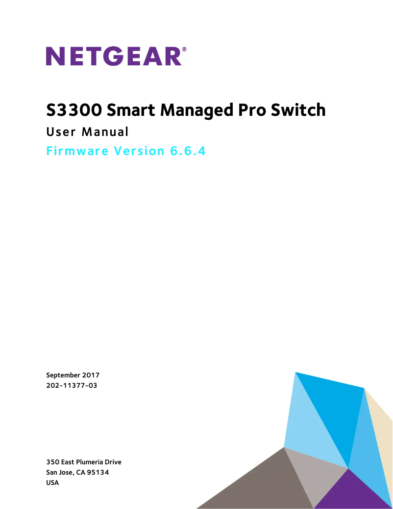 Page n°1 - Manuel utilisateur Netgear ProSafe S3300