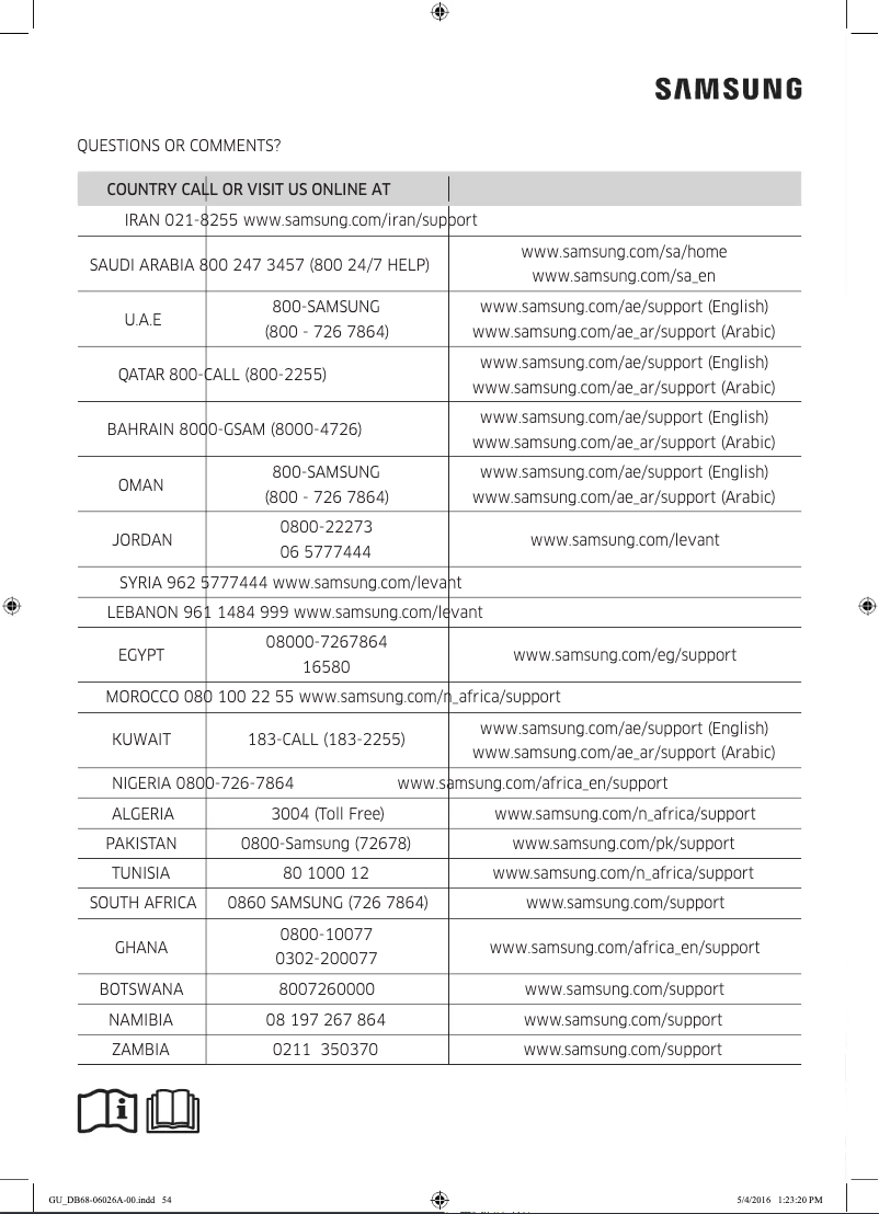 Page 1 de la notice Manuel utilisateur Samsung AR09KCFHDWKNSV