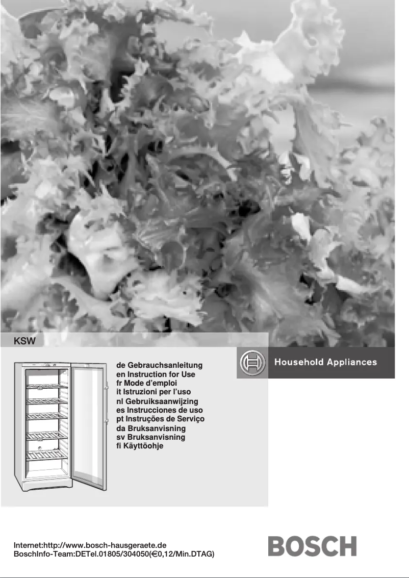 Page n°1 - Manuel utilisateur Bosch KSW38920