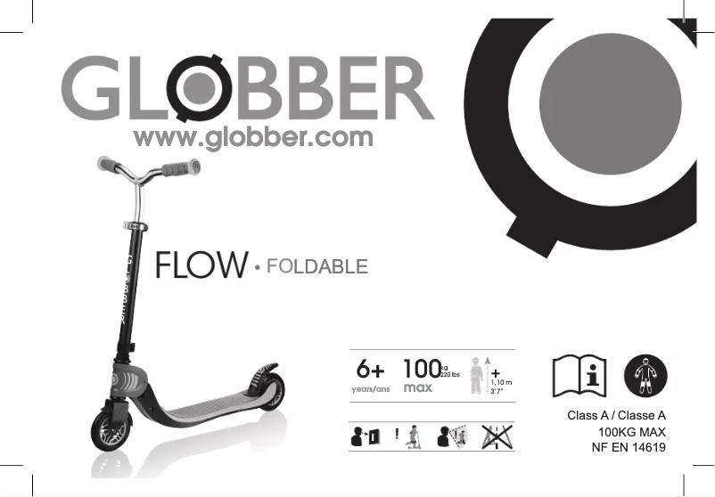 Página 1 del manual Manual de usuario Globber Flow Foldable 125