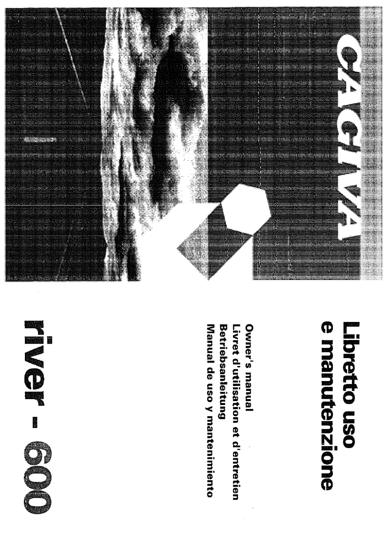 Page 1 de la notice Manuel utilisateur Cagiva River 600 (1999)