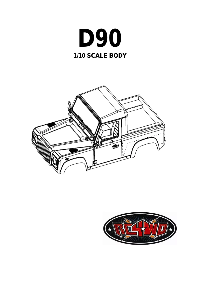 Page 1 de la notice Manuel utilisateur RC4WD Z-B0058