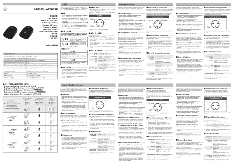 Page n°1 - Manuel utilisateur Audio-Technica AT8699R