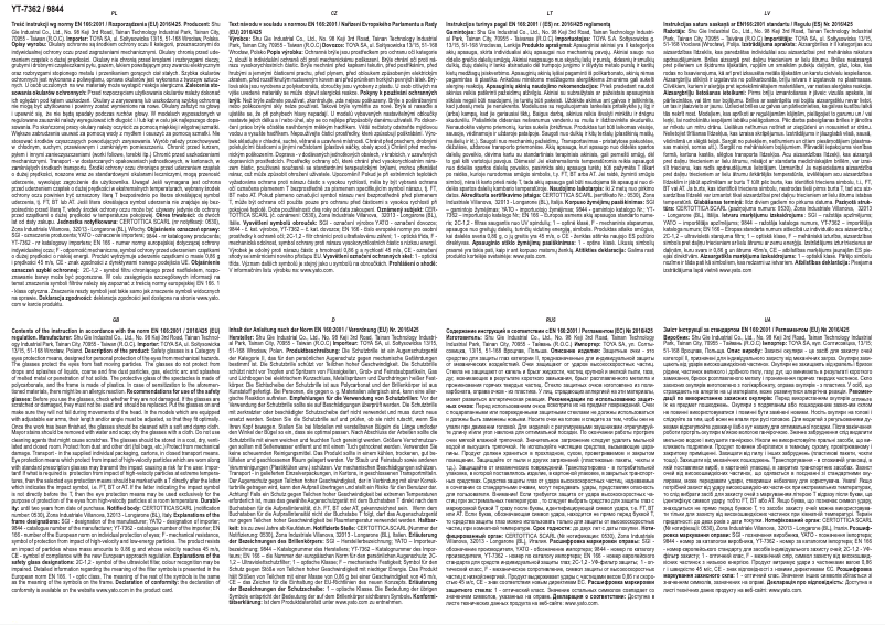 Page 1 de la notice Manuel utilisateur Yato YT-7362