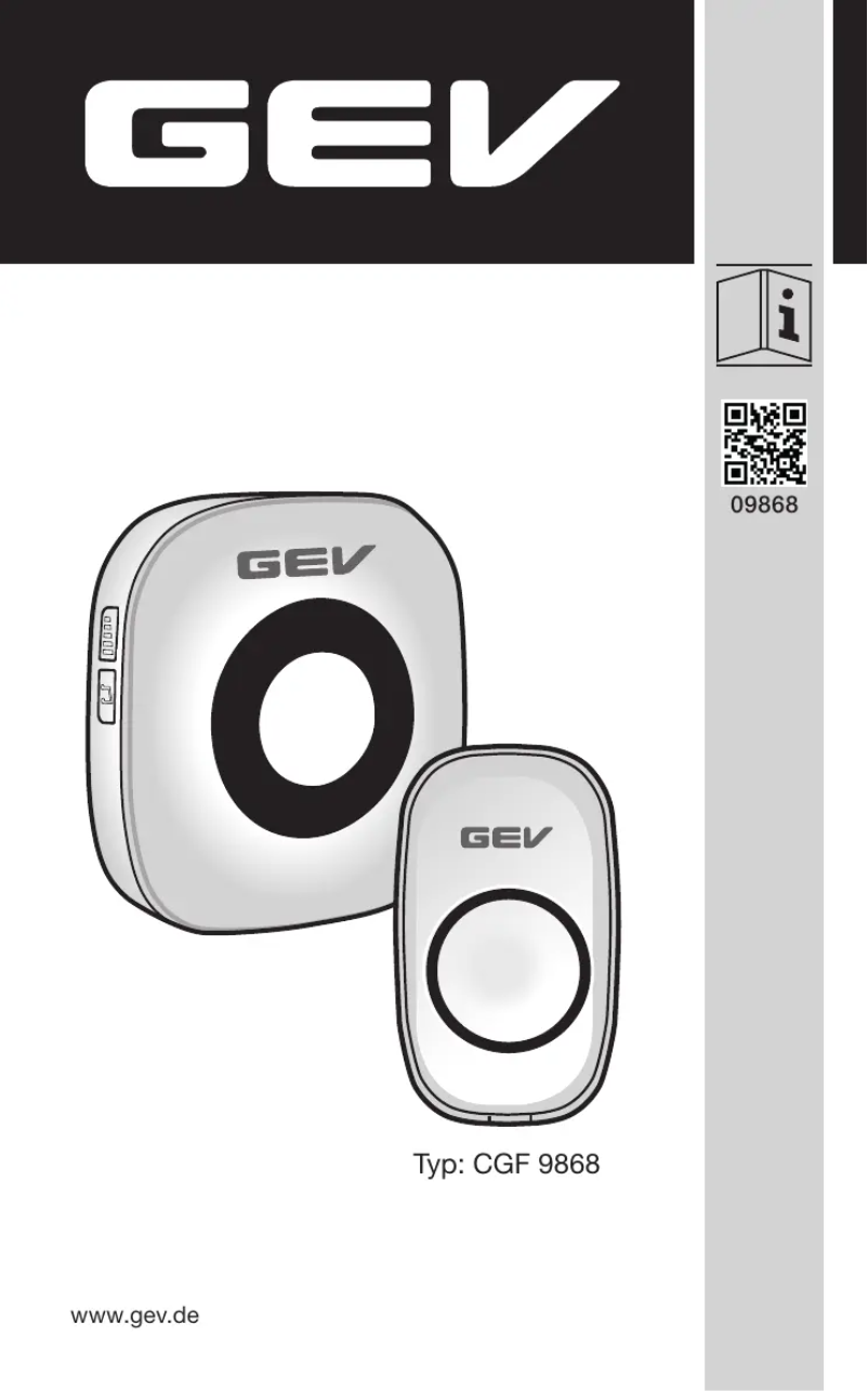 First page image of the manual for CGF 9868