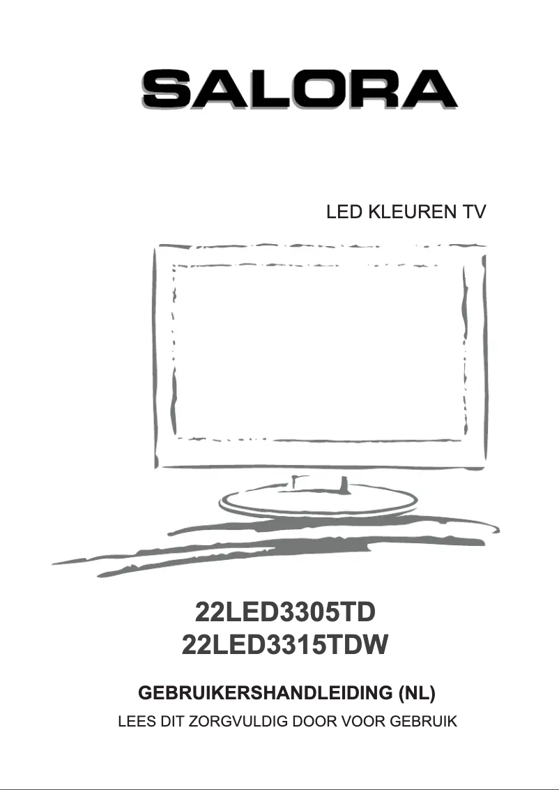 Image de la première page du manuel de l'appareil 22LED3315TDW