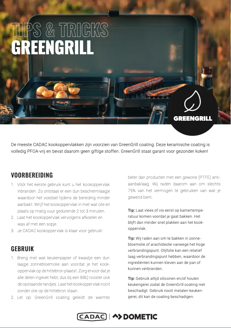 Image de la première page du manuel de l'appareil GreenGrill manual