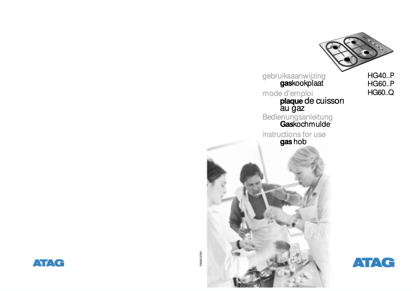 Page n°1 - Manuel utilisateur Atag HG4024PF30NL