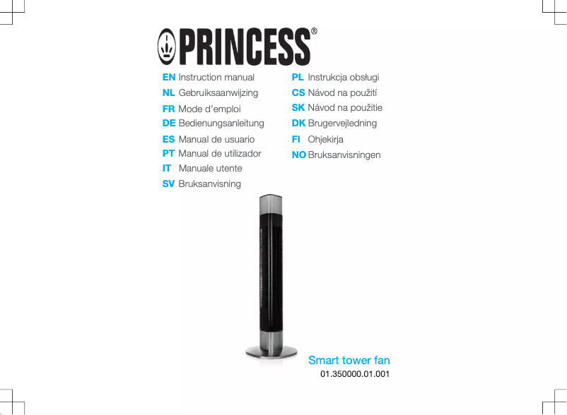 Page 1 de la notice Manuel utilisateur Princess 350000