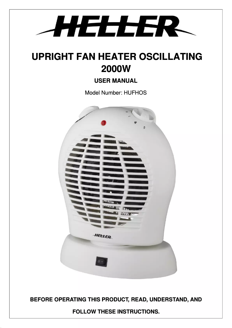 Page n°1 - Manuel utilisateur Heller HUFHOS