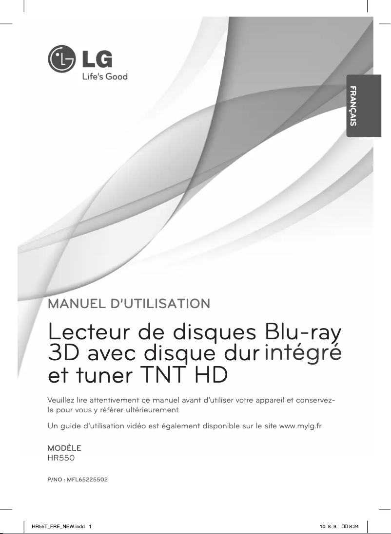 Página 1 del manual Manual de usuario LG HR550