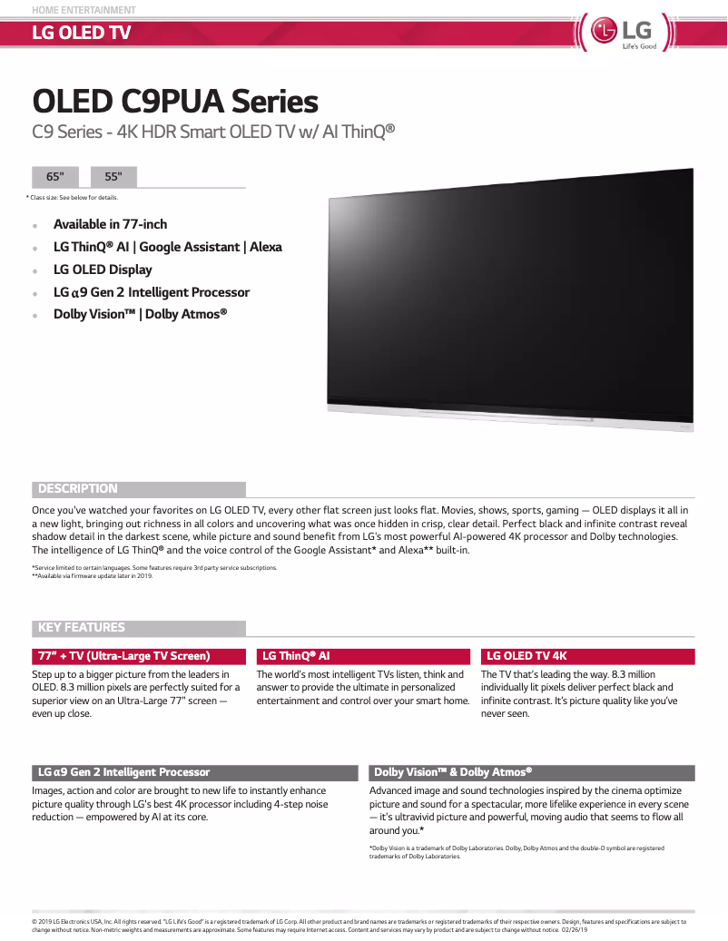 Página 1 del manual Manual de usuario LG C9PUA