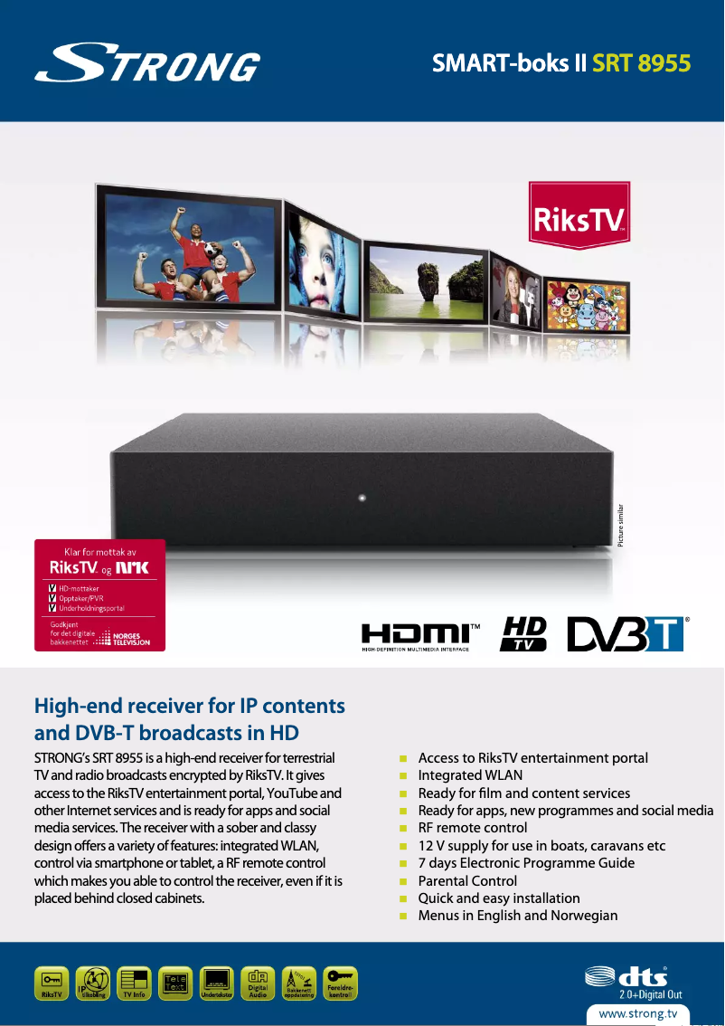 Página 1 del manual Manual de usuario Strong SRT 8955