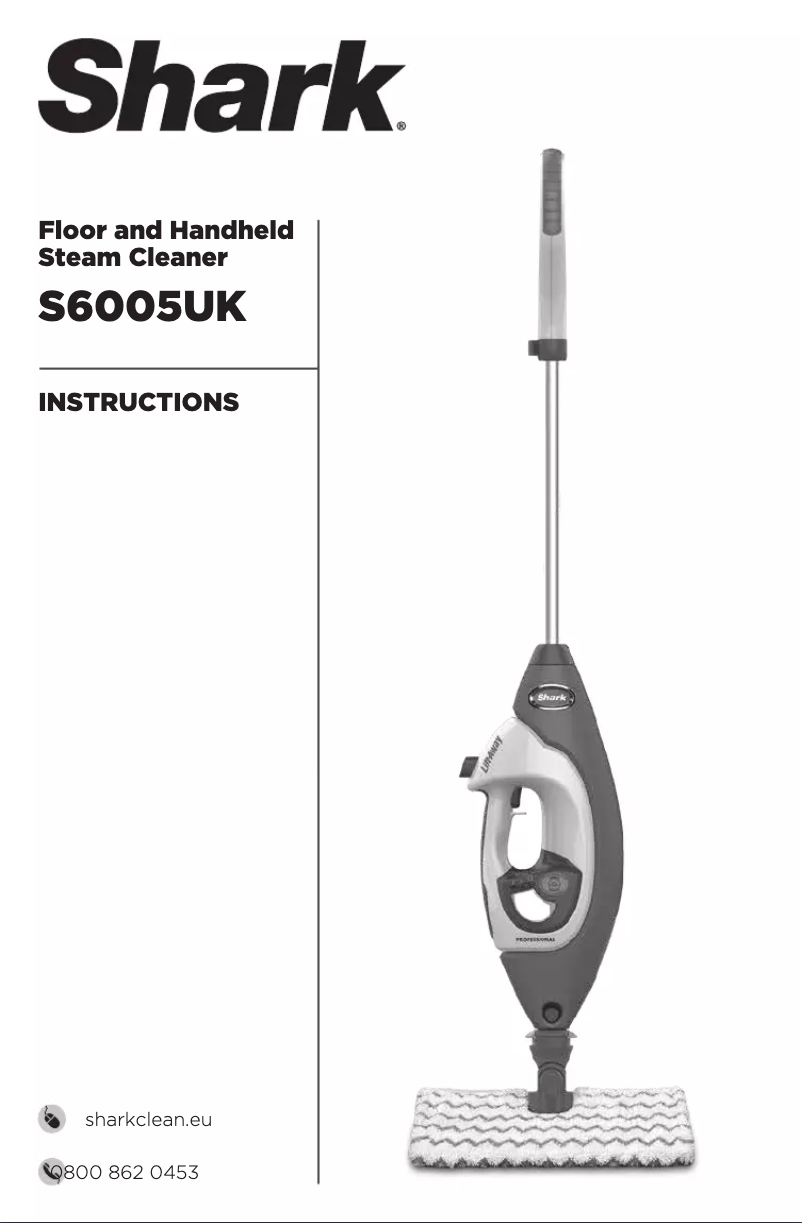 Page 1 de la notice Instructions / montage Shark Lift-Away S6005UKQ