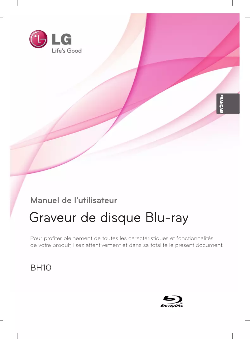 Page 1 de la notice Manuel utilisateur LG BH10LS38