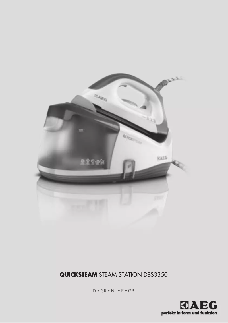 Página 1 del manual Manual de usuario AEG QuickSteam DBS3350