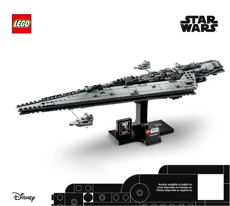 Page 1 de la notice Manuel utilisateur Lego Star Wars 75356