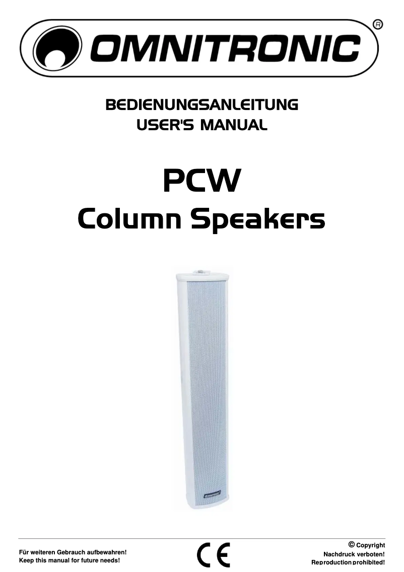 Image de la première page du manuel de l'appareil PCW-30