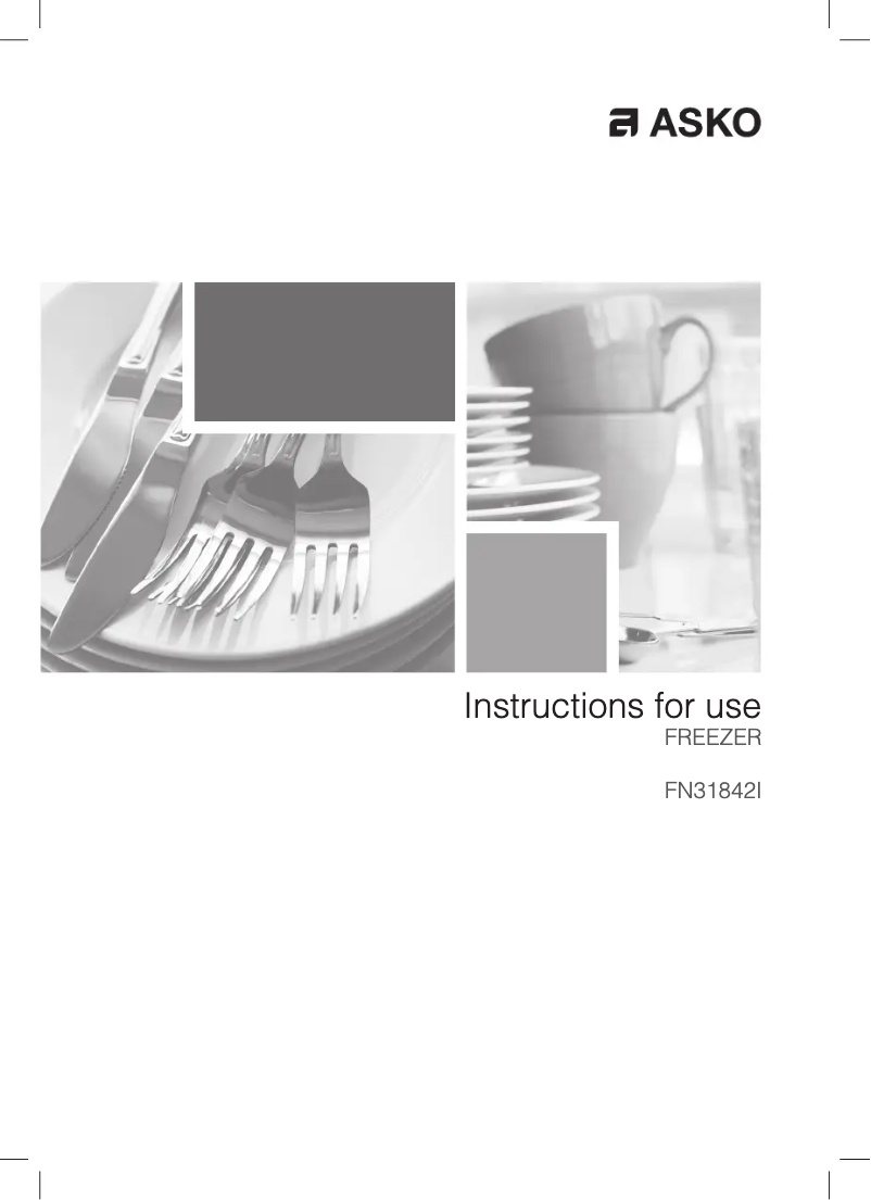 Page 1 de la notice Manuel utilisateur Asko FN31842I