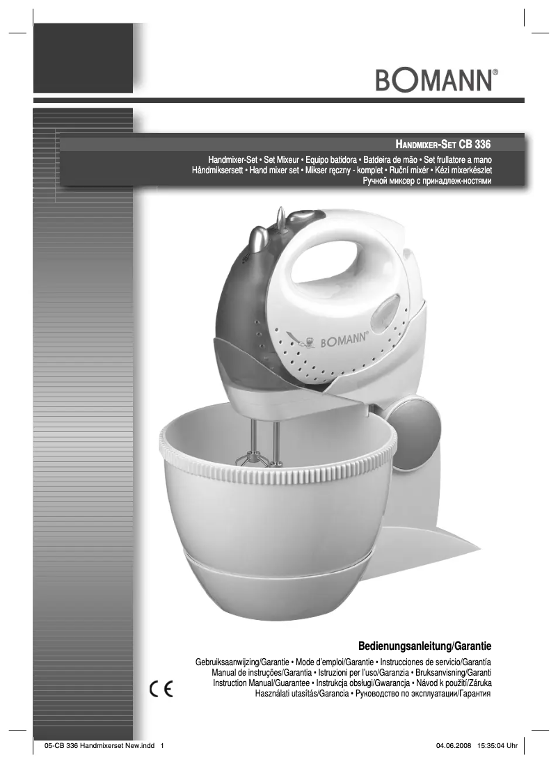 Page 1 de la notice Manuel utilisateur Bomann CB 336
