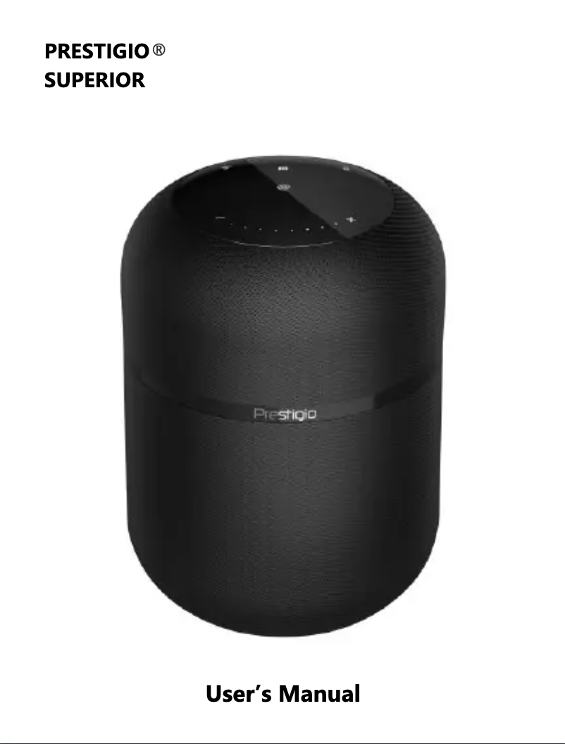 Page n°1 - Manuel utilisateur Prestigio Superior