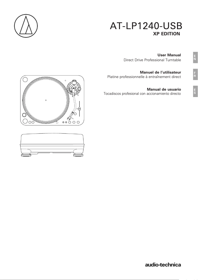 Image de la première page du manuel de l'appareil AT-LP1240-USB