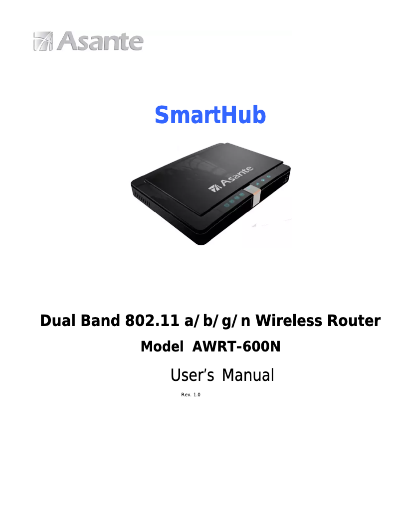 Page n°1 - Manuel utilisateur Asante AWRT-600N
