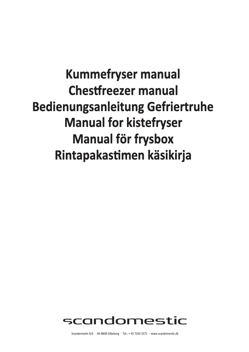 Page n°1 - Manuel utilisateur Scandomestic CF400WE