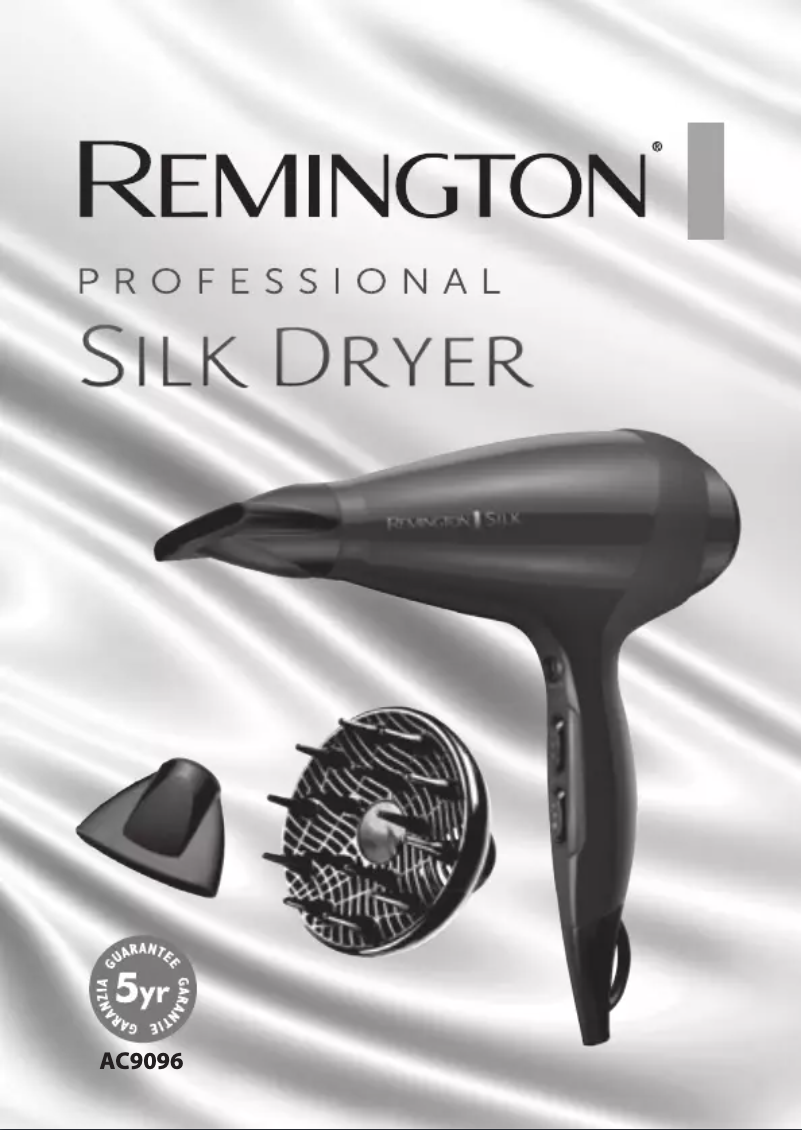 Page n°1 - Manuel utilisateur Remington Silk AC9096