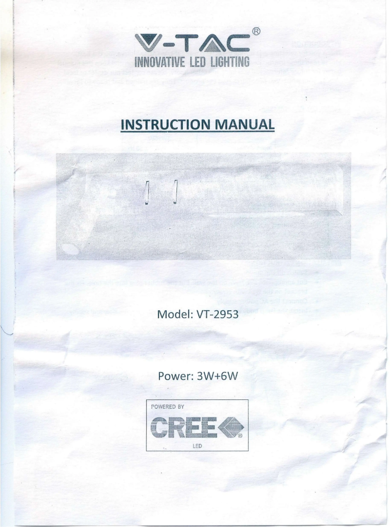 Image de la première page du manuel de l'appareil VT-2953