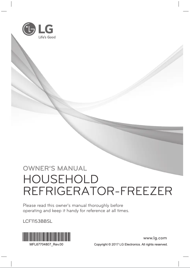 Image de la première page du manuel de l'appareil LCF1153BBSL