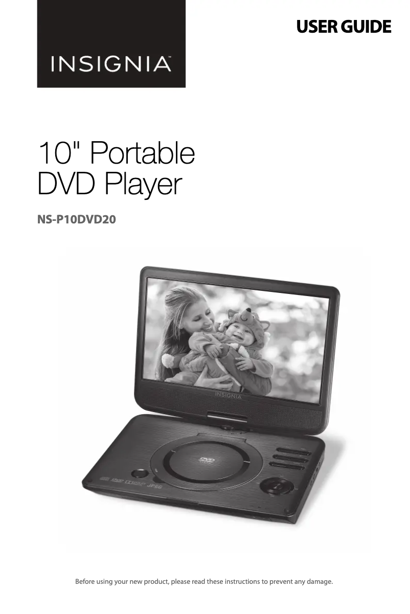 Imagen de la primera página del manual del dispositivo NS-P10DVD20