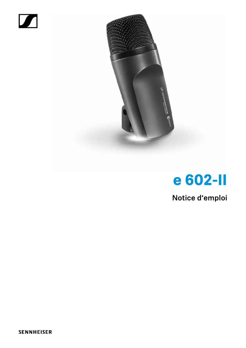 Page 1 de la notice Manuel utilisateur Sennheiser E602 II