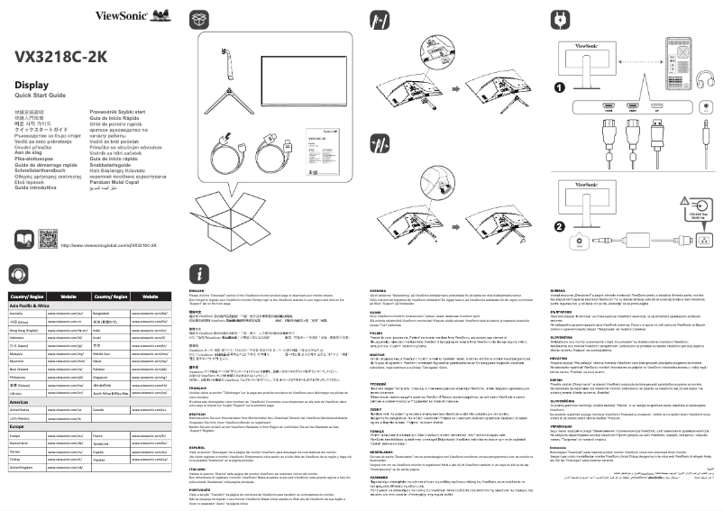 Image de la première page du manuel de l'appareil VX3218C-2K