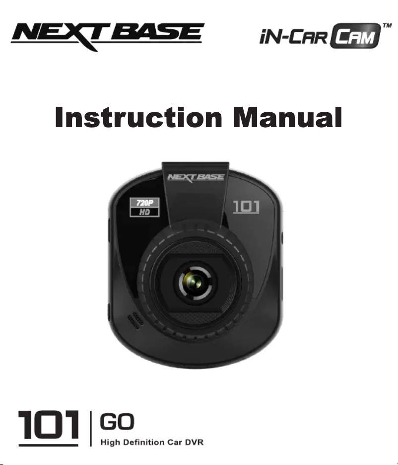 Page n°1 - Manuel utilisateur Nextbase iN-CAR CAM 101 Go