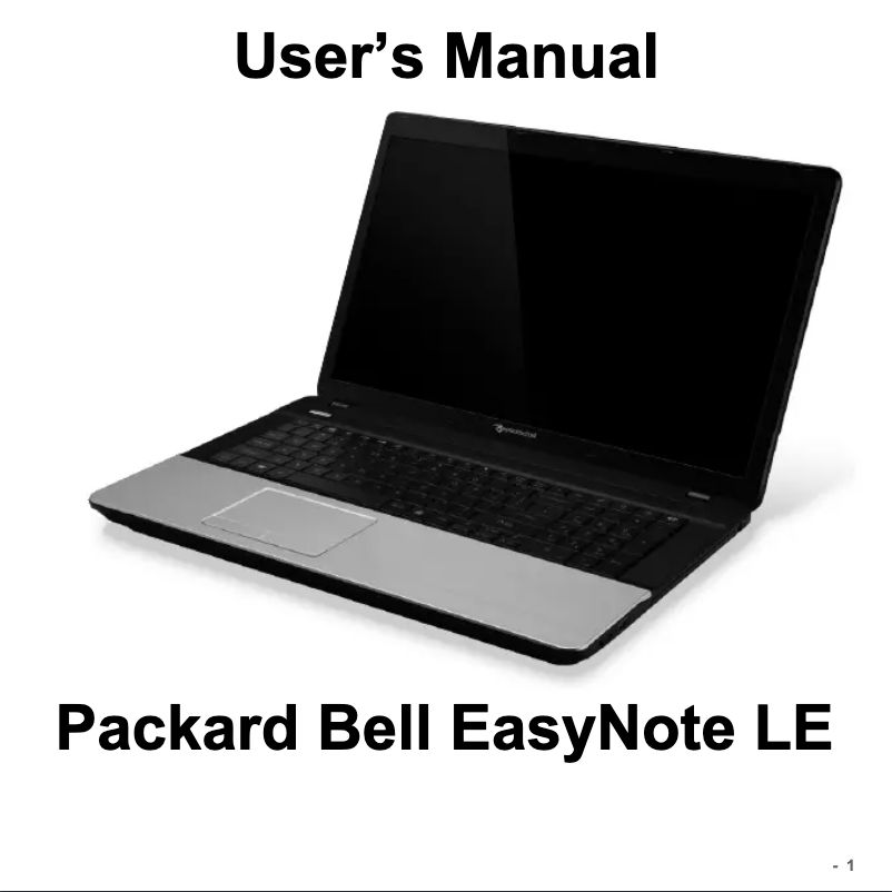 Image de la première page du manuel de l'appareil EasyNote LE69